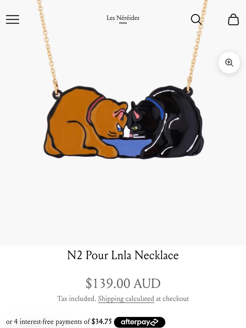 NWT French Brand N2 Pour Lnla Necklace